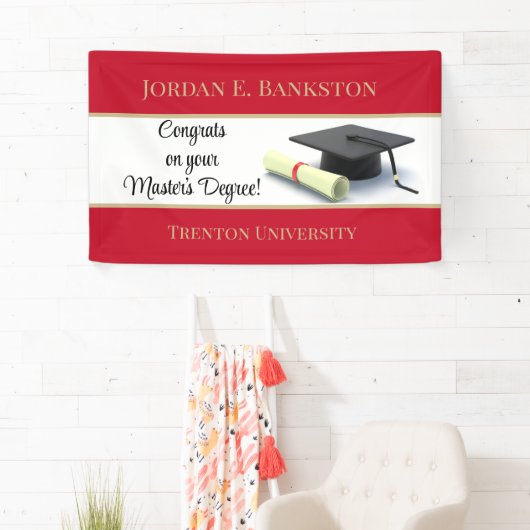 indrukwekkende mastergraad! Afgestudeerd Spandoek (Insitu)