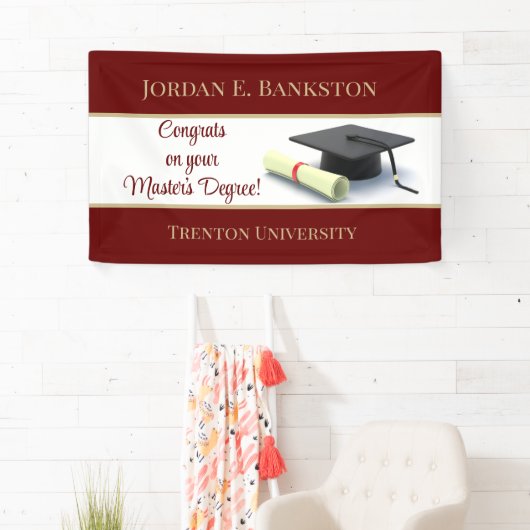 indrukwekkende mastergraad! Afgestudeerd Spandoek (Insitu)