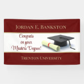indrukwekkende mastergraad! Afgestudeerd Spandoek (Horizontaal)