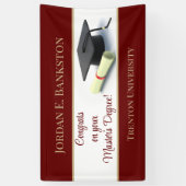 indrukwekkende mastergraad! Afgestudeerd Spandoek (Verticaal)