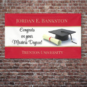 indrukwekkende mastergraad! Afgestudeerd Spandoek