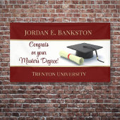 indrukwekkende mastergraad! Afgestudeerd Spandoek