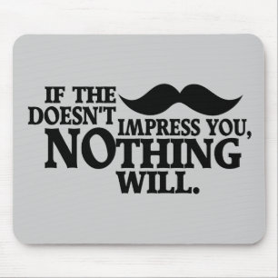 Indrukwekkende Mustache aangepaste kleurenmuizepad Muismat