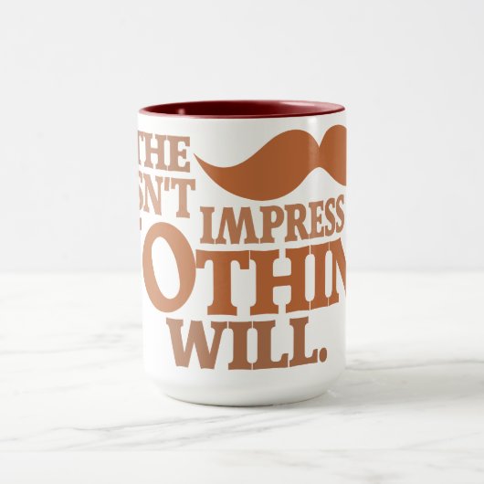 Indrukwekkende Mustache-mok - kies stijl, kleur Mok (Midden)