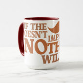 Indrukwekkende Mustache-mok - kies stijl, kleur Mok (Voorkant links)