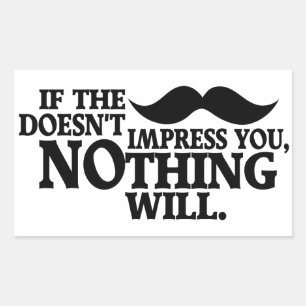 Indrukwekkende Mustache stickers voor aangepaste k