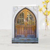 Indrukwekkende Overspannen Deur - Lege Kaart (Gele Bloem)