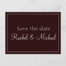 Indrukwekkende Paarse en Grijze Save the Date Aankondigingskaart