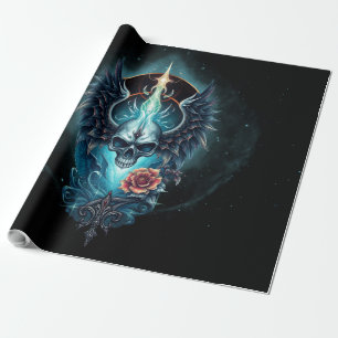 Indrukwekkende, realistische schedel, cadeaupapier