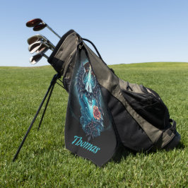 Indrukwekkende, realistische schedel, golfhanddoek