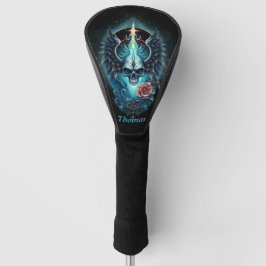 Indrukwekkende, realistische schedel, golfheadcover