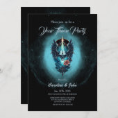 Indrukwekkende, realistische schedel, kaart (Voorkant / Achterkant)