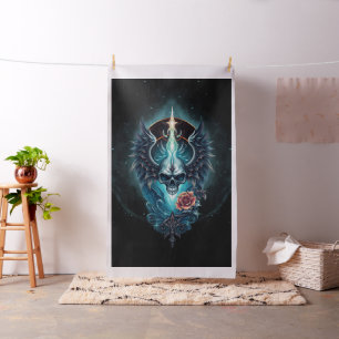 Indrukwekkende, realistische schedel, stof