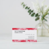 Indrukwekkende Rode Waterverven Visitekaartje (Staand voorkant)