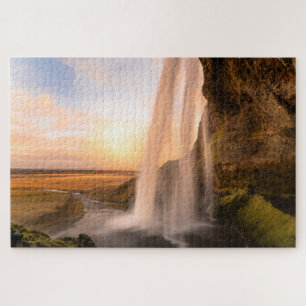Indrukwekkende Seljalandsfoss Waterfall Puzzles Legpuzzel
