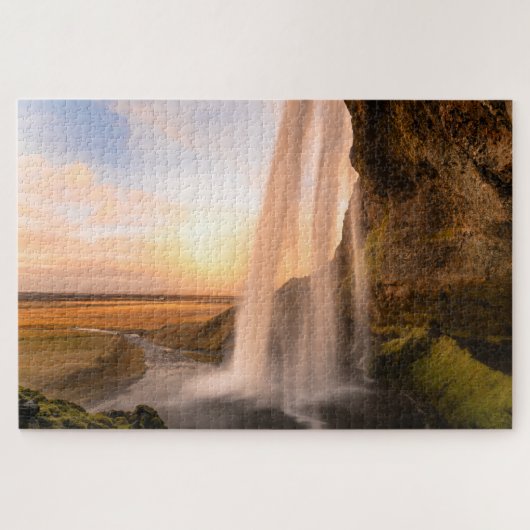 Indrukwekkende Seljalandsfoss Waterfall Puzzles Legpuzzel (Horizontaal)