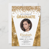 Indrukwekkende sprankelende 18e verjaardag Afstude Kaart (Voorkant)