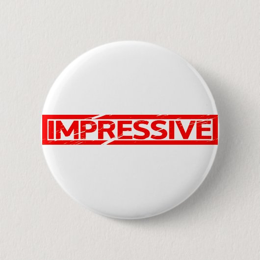 Indrukwekkende stempel ronde button 5,7 cm (Voorkant)