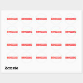 Indrukwekkende stempel ronde sticker (Vel)