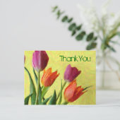  indrukwekkende Tulpen Dank u Briefkaart (Staand voorkant)