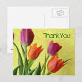  indrukwekkende Tulpen Dank u Briefkaart (Voorkant / Achterkant)