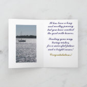 Indrukwekkende zonsondergang, gefeliciteerd Afstud Kaart (Binnen)