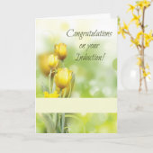 Inductie van de doopsgezinde minister Gefeliciteer Kaart (Gele Bloem)