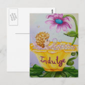 "INDULGE" edele Briefkaarten (Voorkant / Achterkant)