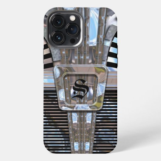 Indulgence Art Deco Monogram iPhone Hoesje (Achterkant)