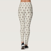 Indulgent Ophelia Floral Beads Chain Stripes Cream Leggings (Achterkant)