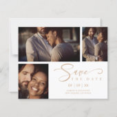 Indure witte rendy collage bruiloft 3 foto's (Voorkant)