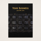 Industrial Black 2 Earring Holder Display Cards Visitekaartje (Voorkant)
