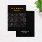 Industrial Black 2 Earring Holder Display Cards Visitekaartje (Bureau)