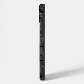 Industrial Black Brick Wall Texture iPhone Case Hoesje (Linkerkant)