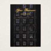 Industrial Black Earring Holder Display Cards Visitekaartje (Voorkant)