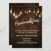 Industrial Brick Edison Lights Accommodatie Kaart (Voorkant / Achterkant)