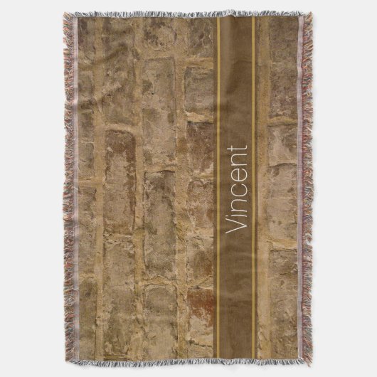 Industrial Chic Bricks Deken (Voorkant Verticaal)