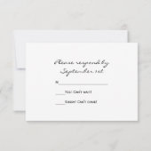 Industrial Chic Bricks Fade Wedding RSVP Kaart (Achterkant)