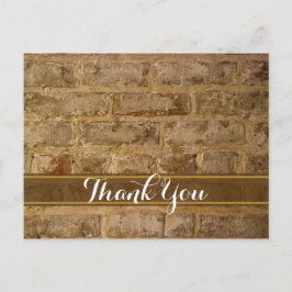 Industrial Chic Bricks Hartelijk dank Briefkaart