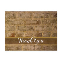 Industrial Chic Bricks Hartelijk dank