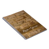 Industrial Chic Bricks Weddenschap Notitieboek (Rechterzijde)