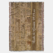 Industrial Chic Bricks Wedding Deken (Voorkant Verticaal)