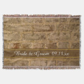 Industrial Chic Bricks Wedding Deken (Voorkant)