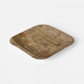 Industrial Chic Bricks Wedding Papieren Bordje (Gebogen)