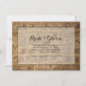 Industrial Chic Bricks Wedding Save the Date Kaart (Voorkant)