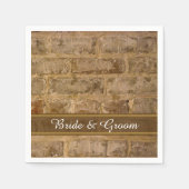 Industrial Chic Bricks Wedding Servet (Voorkant)