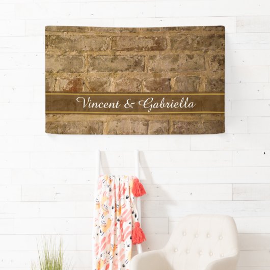 Industrial Chic Bricks Wedding Spandoek (Insitu)