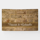 Industrial Chic Bricks Wedding Spandoek (Horizontaal)