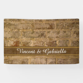 Industrial Chic Bricks Wedding Spandoek