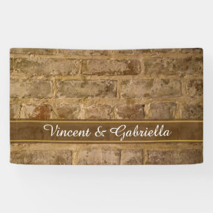 Industrial Chic Bricks Wedding Spandoek
